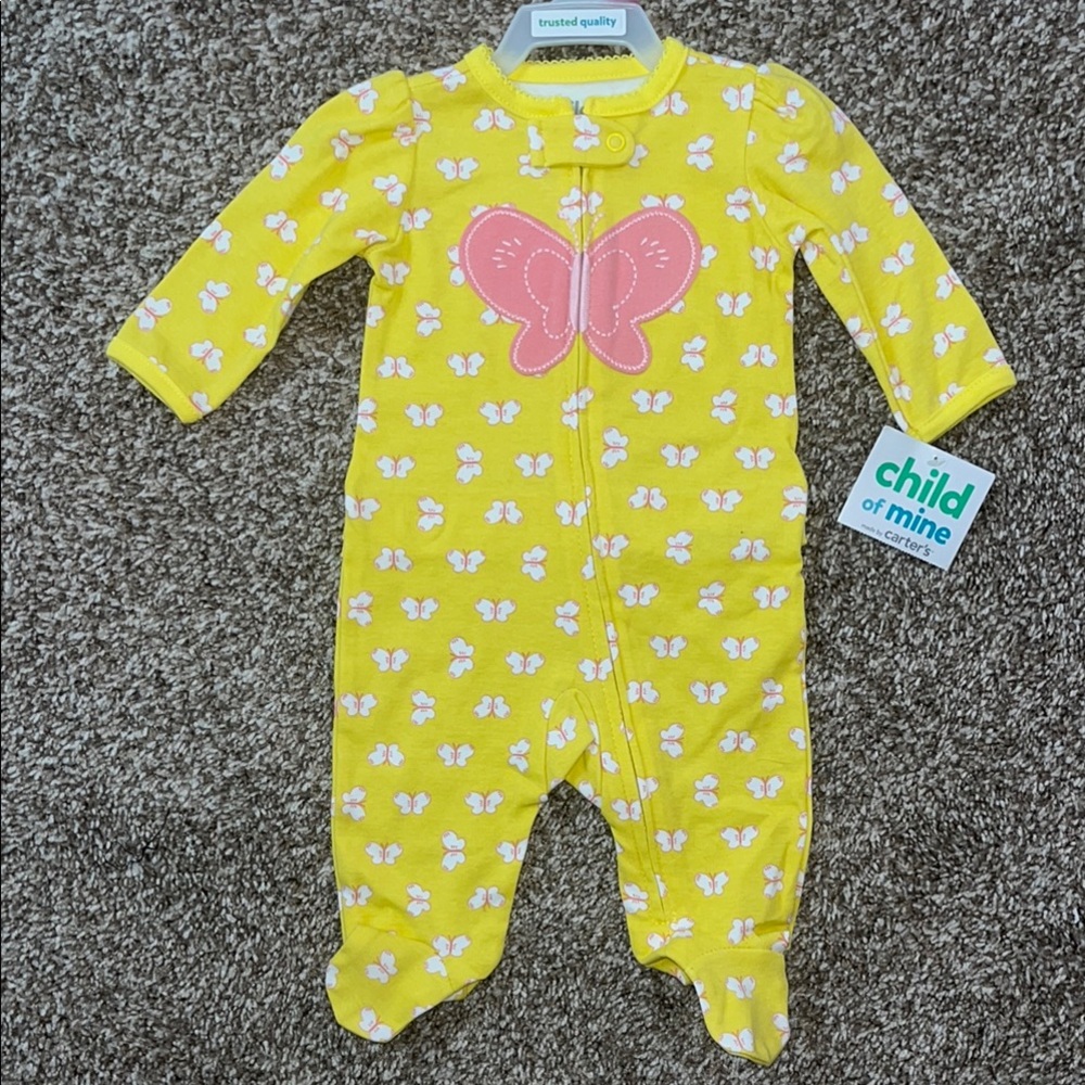 Child of Mine Yellow Butterfly One Piece